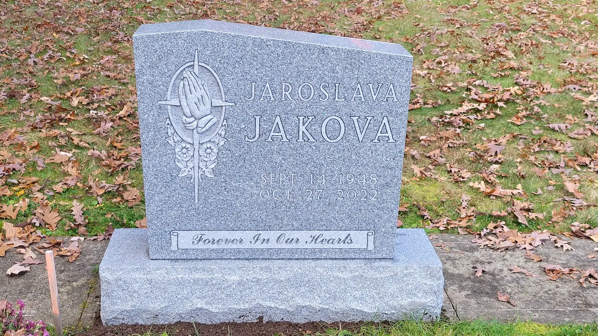 granite Grave Statue hand-carved by Memorial Statue Shop in NJ — image 7